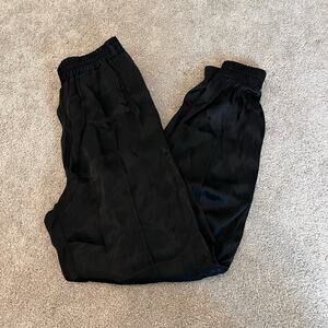 Zara Women's‎ Satin Jogger Pant Professional Black Size Small